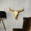 Dekorační parohy – Bull, zlaté střední